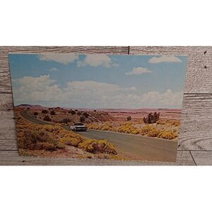 Vintage Postcard The Painted Desert‎ Highway 66 Arizona Ephemera Souvenir Memory